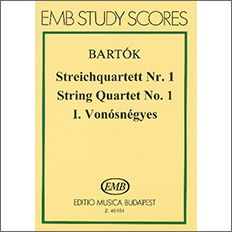 【輸入楽譜】バルトーク, Bela: 弦楽四重奏曲 第1番 Op.7