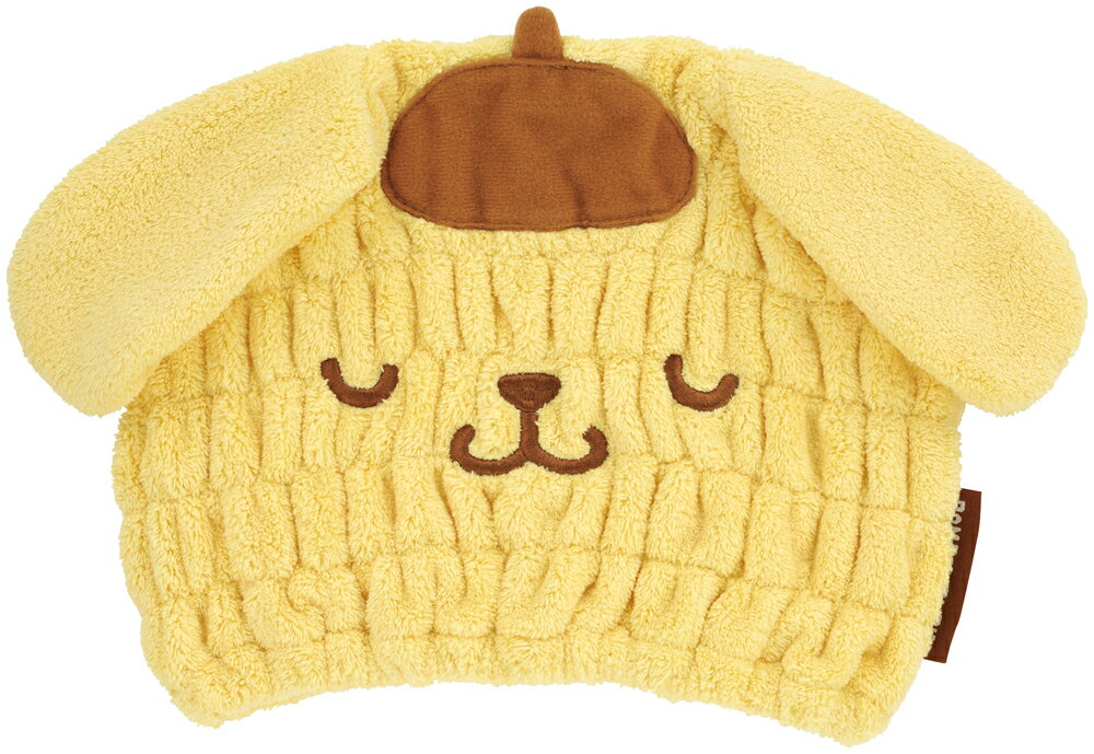 サンリオ ポムポムプリン ねむねむ タオルキャップ 吸水 速乾 キャラクター ヘアキャップ