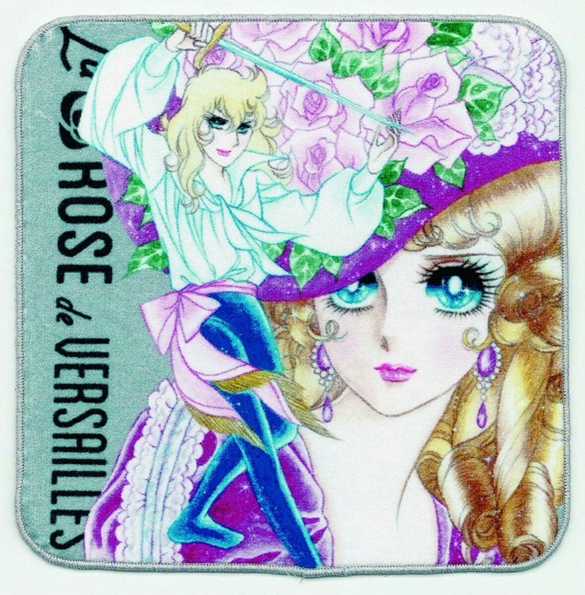 ベルサイユのばら ミニタオルJ（グレー）