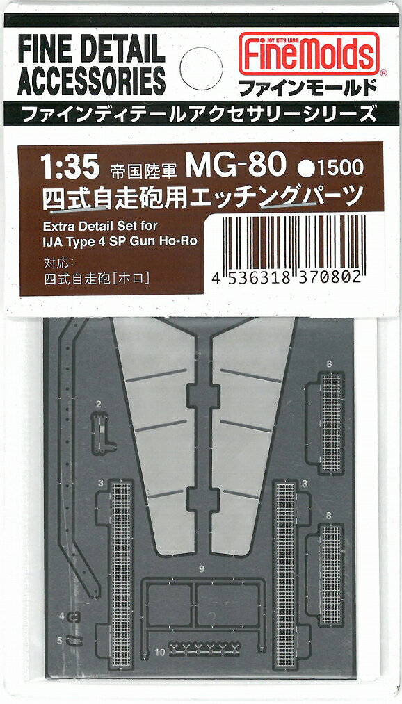 1/35 日本陸軍・四式自走砲用エッチングパーツ 【MG80】 (プラモデル)