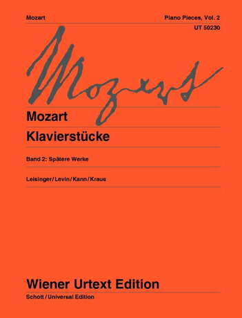 【輸入楽譜】モーツァルト, Wolfgang Amadeus: ピアノ小品集 第2巻/ウィーン原典版/ライジンガー編/カン & クラウス運指