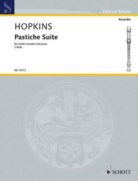 【輸入楽譜】ホプキンス, Antony: 模倣組曲(トレブル・リコーダーとピアノ)