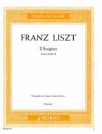 【輸入楽譜】リスト, Franz(Ferenc): 3つの演奏会用練習曲より ため息