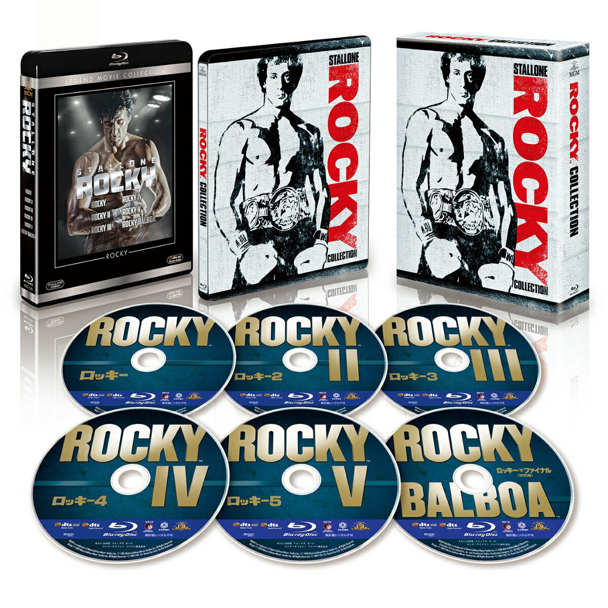 ロッキー コレクション スチールブック付きブルーレイBOX(6枚組)(数量限定生産)【Blu-ray】
