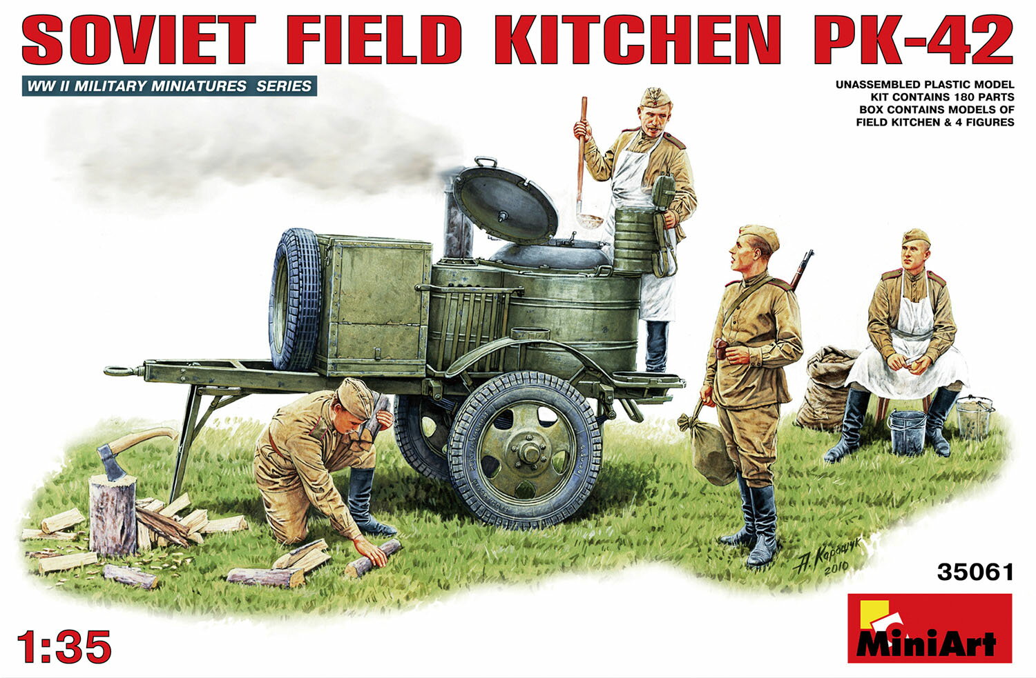 ミニアート 1/35 WW.II ソビエト軍 フィールドキッチン KP-42 【MA35061】 (プラモデル)
