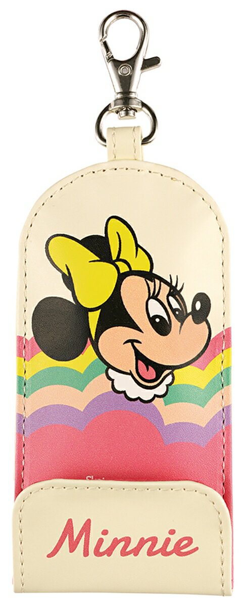 レトロ／ミニーマウス リール付きキーケース