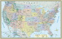 U.S. Map Poster (32 X 50 Inches) - Paper: - A Quickstudy Reference MAP-US MAP POSTER (32 X 50 INC [ Mapping Specialists ]