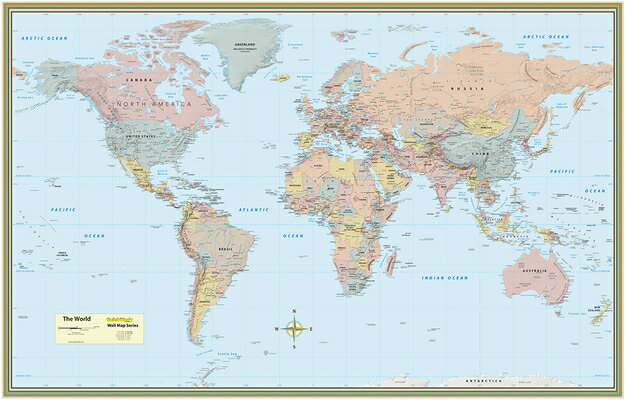 WORLD MAP(LAMINATED)