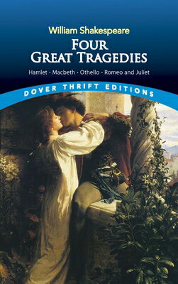 Four of the playwright's greatest works: "Hamlet";" Macbeth"; "Othello;" and "Romeo and Juliet, "the tale of the lovers whose names are synonymous with star-crossed romance.