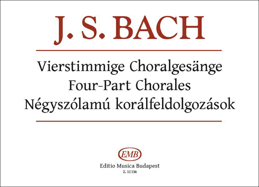 【輸入楽譜】バッハ, Johann Sebastian: 371の四声コラール集/Sulyok編