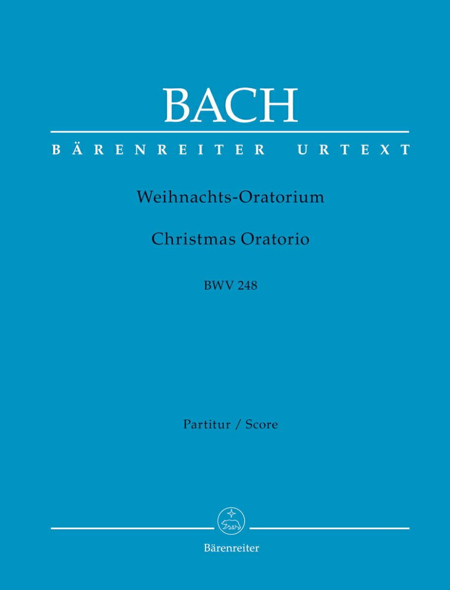 【輸入楽譜】バッハ, Johann Sebastian: クリスマス・オラトリオ BWV 248/原典版/Blankenburg & Durr編: 指揮者用大型スコア(紙装)