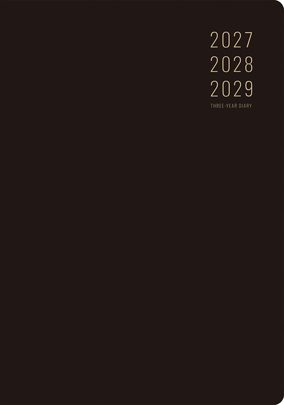 2027年 手帳 1月始まり No.84 3年卓上ニューダイアリー [黒]高橋書店 A5判