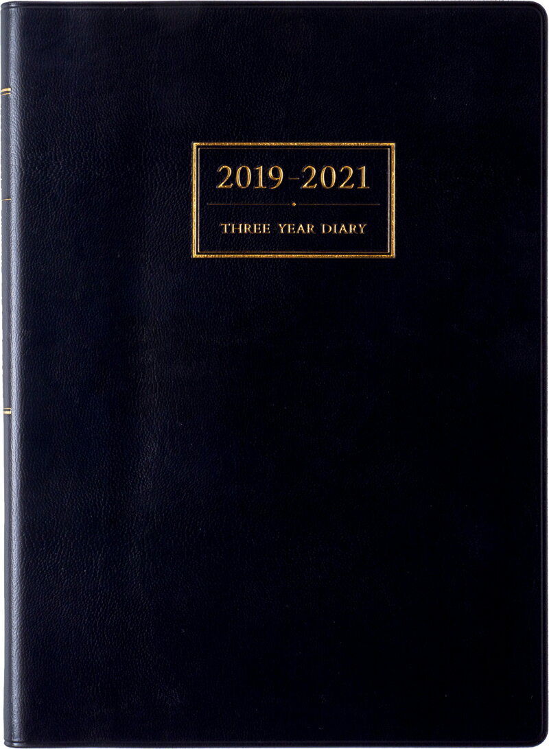 2019年版 1月始まり No.84 3年卓上ニューダイアリー 黒