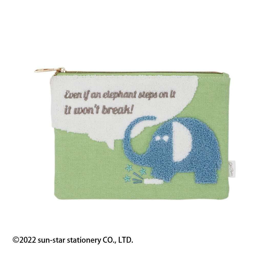 Old Resta サガラ刺繍ポーチ アーム筆入