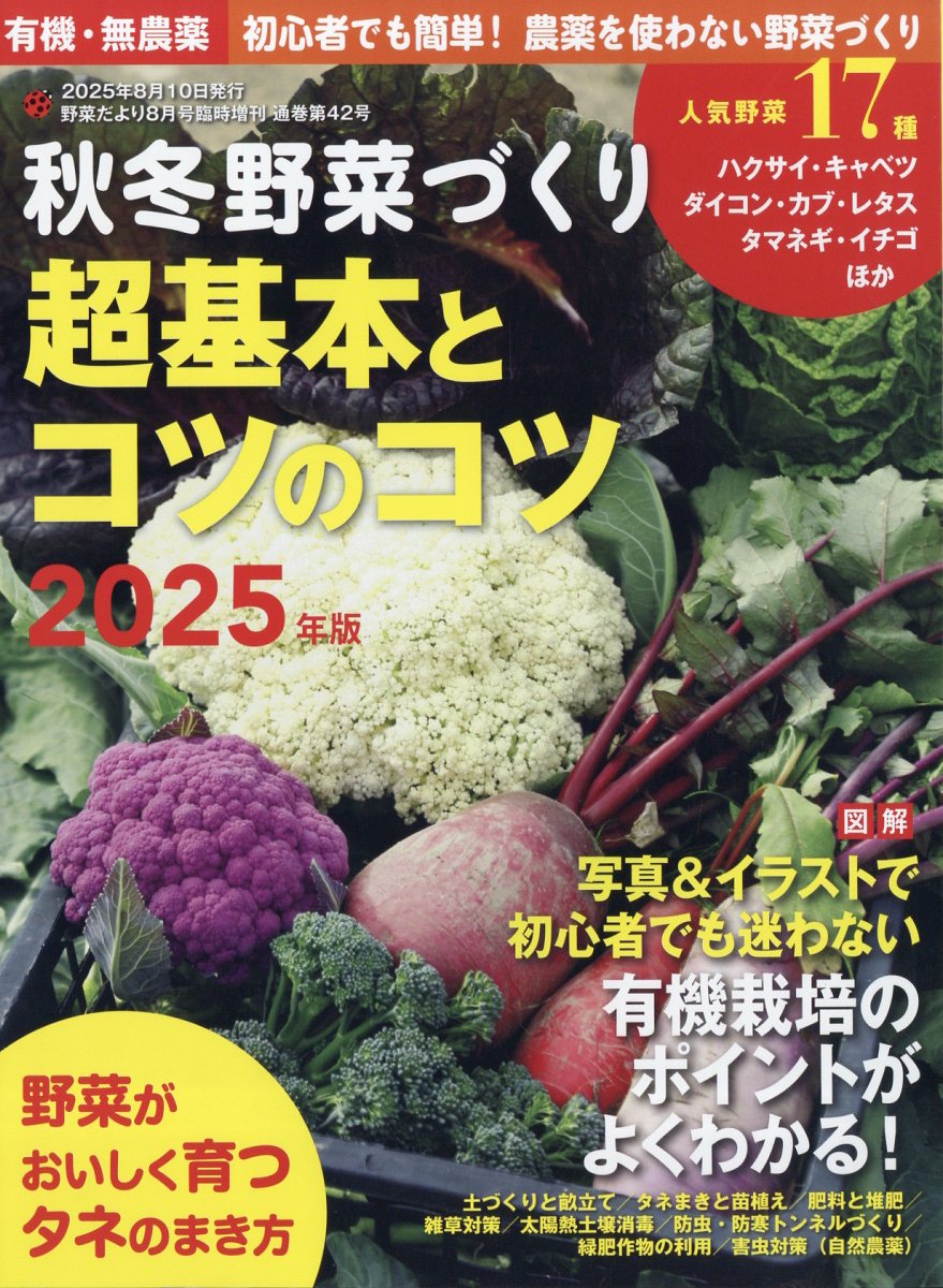 野菜だより増刊 秋冬野菜づくり 超基本とコツのコツ 2025年版 2025年 8月号 [雑誌]