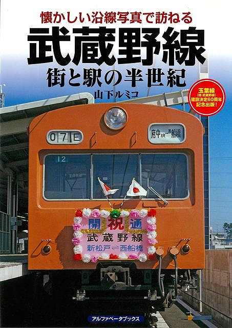 武蔵野線沿線全域の記録！懐かしい鉄道風景をお楽しみください！武蔵野線は1964（昭和39）年に工事が着工され、1973（昭和48）年に部分開業しました。もともと貨物輸送を主とする鉄道路線でしたが、その後、沿線の人口増加によって現在では通勤・通学路線として重要な路線へと発展しました。