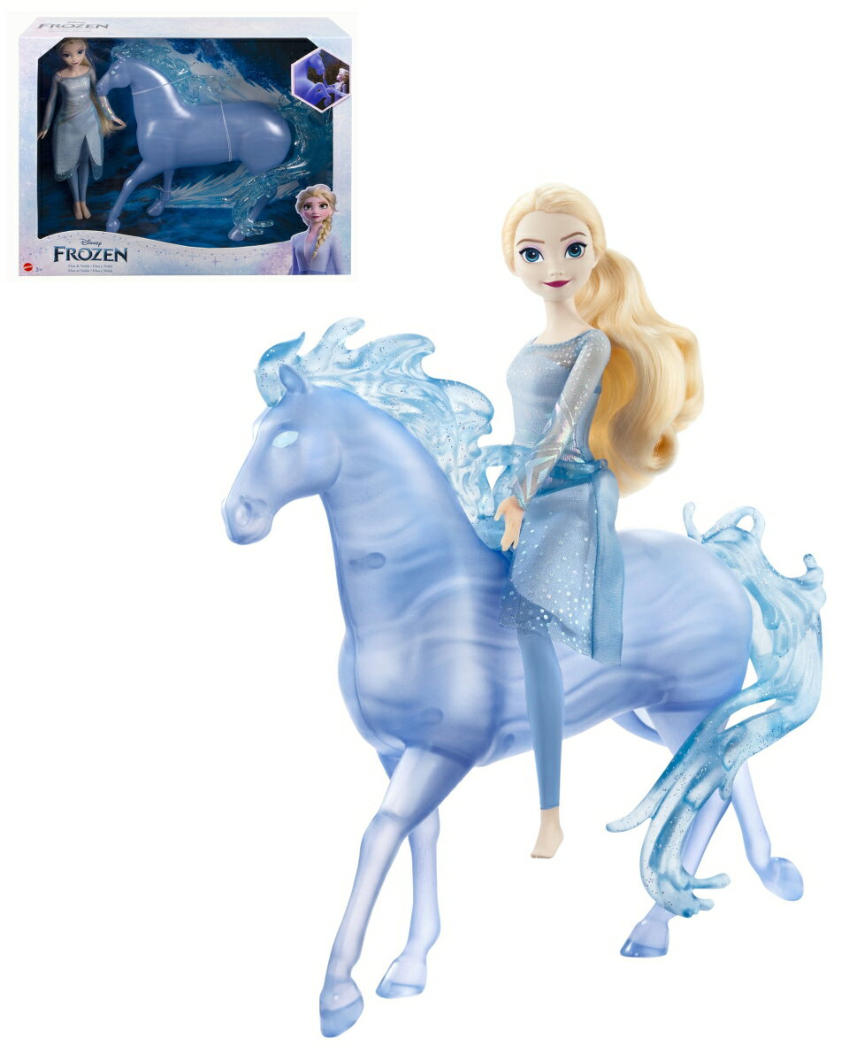 【特典】ディズニー（Disney）/アナと雪の女王（Frozen） エルサ／ノック 【着せ替え人形 のりもの 】【ドール付き】 【3才~】 HLW58(【購入特典】オリジナル壁紙＆プレゼント応募キャンペーン 【外付購入特典】DisneyPrincess シール)