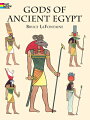 Fact-filled coloring book includes 14 boldly outlined full-page illustrations of supernatural beings worshipped by the ancient Egyptians, among them Osiris, the god of fertility and farming; Anubis, the jackal-headed god; Isis, the goddess of love and motherhood; and Horus, depicted as a human male with the head of a falcon. Informative captions.