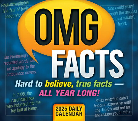 2025 Omg Facts: Hard to Believe, True Facts -- All Year Long! Boxed Daily Calendar 2025 OMG FACTS HARD TO BELIEVE [ Spartz Media ]