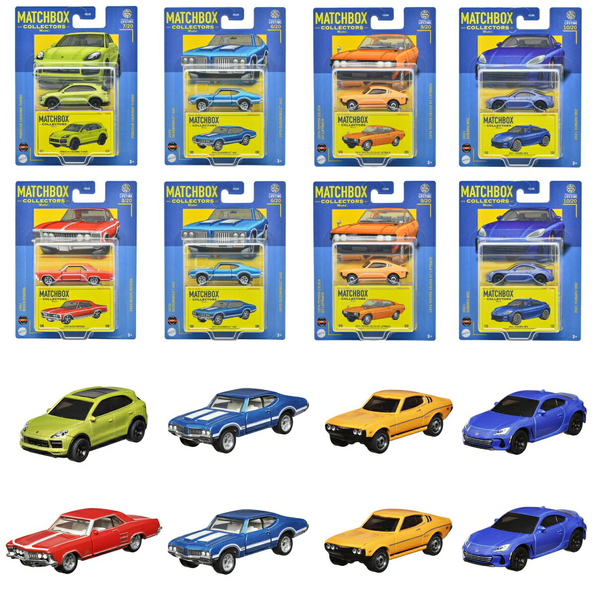 マッチボックス(Matchbox)　コレクターズ アソート 8台入り BOX販売 乗り物おもちゃ ミニカー 3歳から マルチ 986W-GBJ48