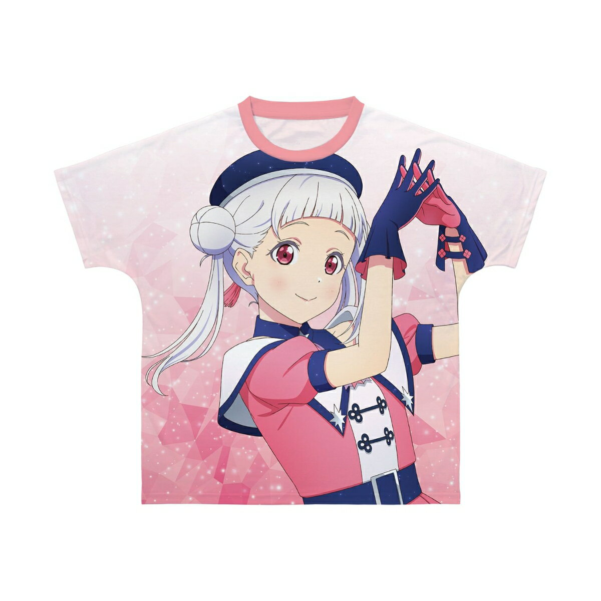 ラブライブ！スーパースター!!描き下ろし 嵐 千砂都 スーパースター!!ver. フルグラフィックTシャツユニセックス(サイズ/L)