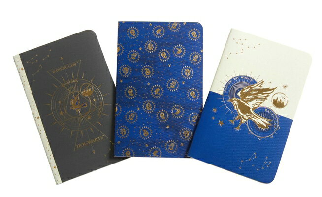 Harry Potter: Ravenclaw Constellation Sewn Pocket Notebook Collection (Set of 3) PREPAK-BB-HARRY POTTER RAV-3CY （Harry Potter: Constellation） Insight Editions