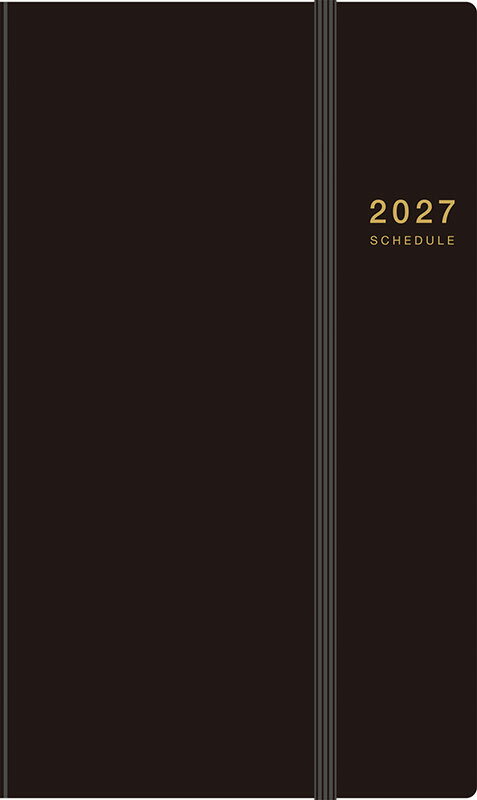 2027年 手帳 1月始まり No.91 リングダイアリー スリム （レフト） [黒]高橋書店 A5変型判 ウィークリー