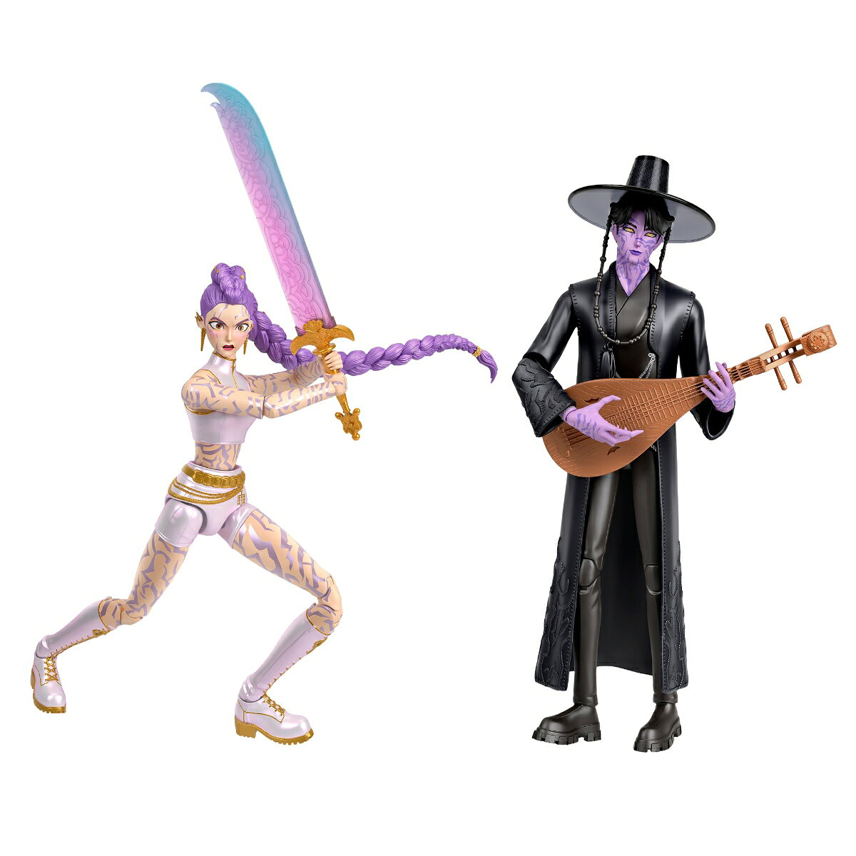 マテル　KPOPガールズ! デーモン・ハンターズ アクションフィギュア 2体セット ルミ＆ジヌ 4歳から JRY40