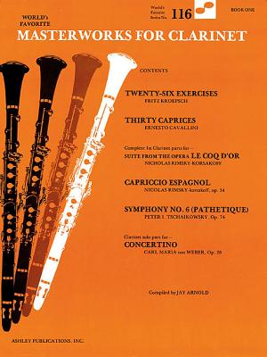 Masterworks for Clarinet Book 1 116 Worlds Favorite MASTERWORKS FOR CLARINET BK 1 [ Hal Leonard Corp ]