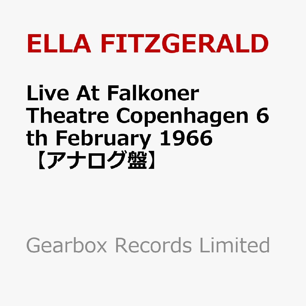 Live At Falkoner Theatre Copenhagen 6th February 1966【アナログ盤】