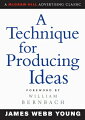 A McGraw-Hill Advertising Classic"A Technique for Producing Ideas "reveals a simple, sensible idea-generation methodology that has stood the test of time.First presented to students in 1939, published in 1965, and now reissued for a new generation of advertising professionals and others looking to jump-start their creative juices, this powerful guide details a five-step process for gathering information, stimulating imagination, and recombining old elements into dramatic new ideas.