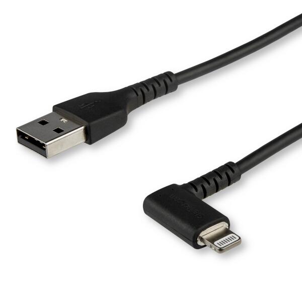 L型ライトニングケーブル 1m Apple MFi認証Lightning - USB L字ケーブル