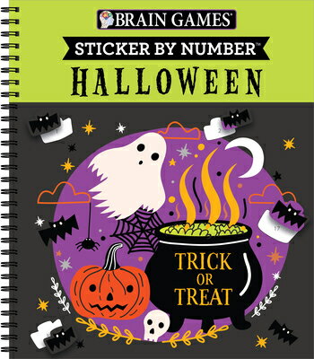 Brain Games - Sticker by Number: Halloween (Trick or Treat Cover): Volume 2 BRAIN GAMES - STICKER BY NUMBE （Brain Games - Sticker by Number） [ Publications International Ltd ]