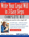 This kit has everything you need to plan your estate, make decisions about how to divide it, and write your own legal will. It's written by an American lawyer and is 100% legal. Creating an estate plan and writing your own will is easy. You don't have to make a complete inventory of your belongings. Just follow the step-by-step instructions in this book and use the forms to create your own will.