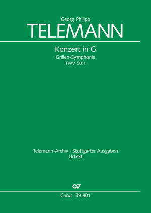 【輸入楽譜】テレマン, Georg Philipp: シンフォニア ト長調「グリーレン・シンフォニー」 TWV 50:1: 指揮者用大型スコア