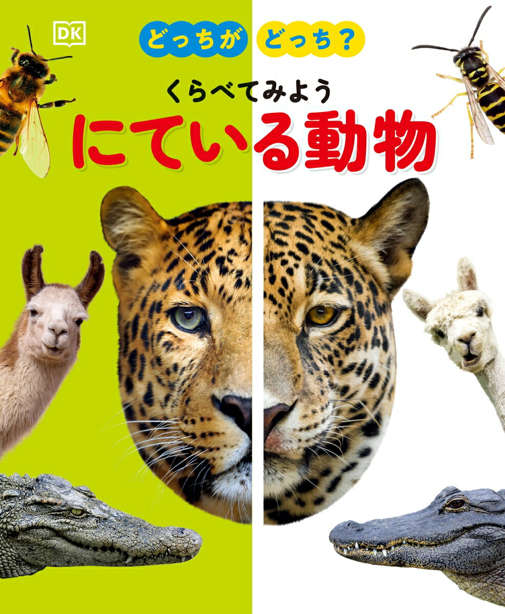 どっちがどっち？ヒョウとジャガー。ウツボとウミヘビ。ラマとアルパカ。見た目はすごくにているけれど、みんなちがう動物なんだ。耳？つの？からだのもよう？にている動物たちを、どこで見分けたらいいんだろう？