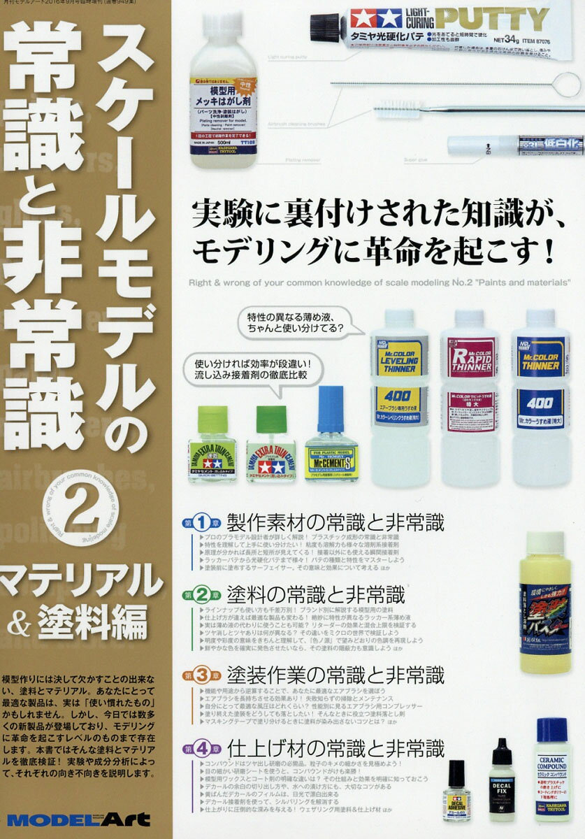MODEL Art (モデル アート) 増刊 スケールモデルの常識と非常識2 マテリアル&塗料編 2016年 09月号 [雑誌]
