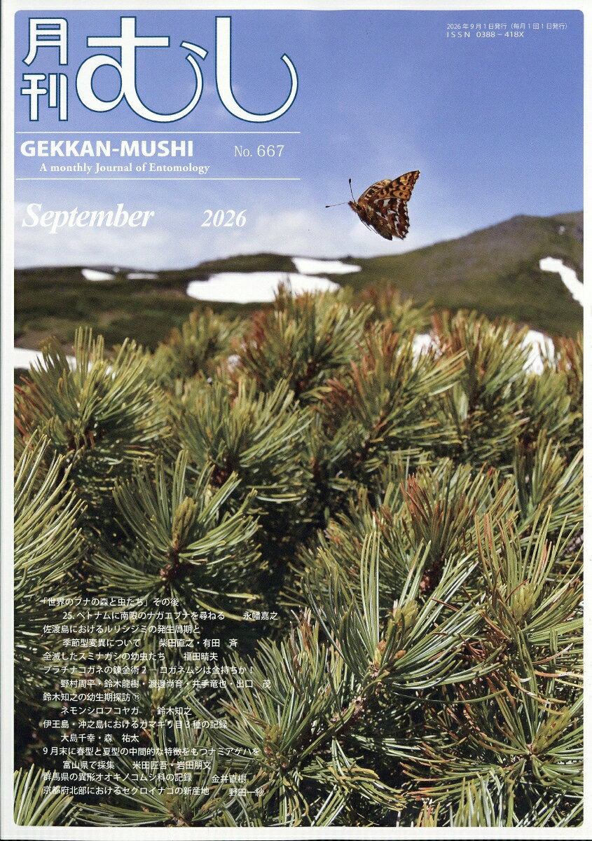 月刊 むし 2026年 9月号 [雑誌] （むし社）