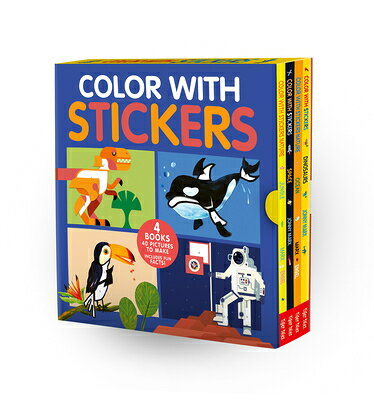 Color with Stickers 4-Book Boxed Set: Dinosaurs; Space; Jungle; Ocean COLOR W/STICKERS 4-BK BOXED SE （Color with Stickers） [ Jonny Marx ]