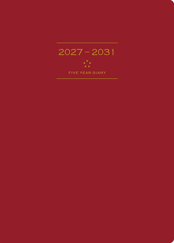 2027年　手帳　1月始まり　No.98　5年卓上日誌　　[ワイン]高橋書店　A5判