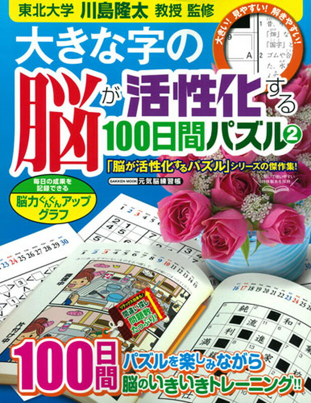 大きな字の脳が活性化する100日間パズル2