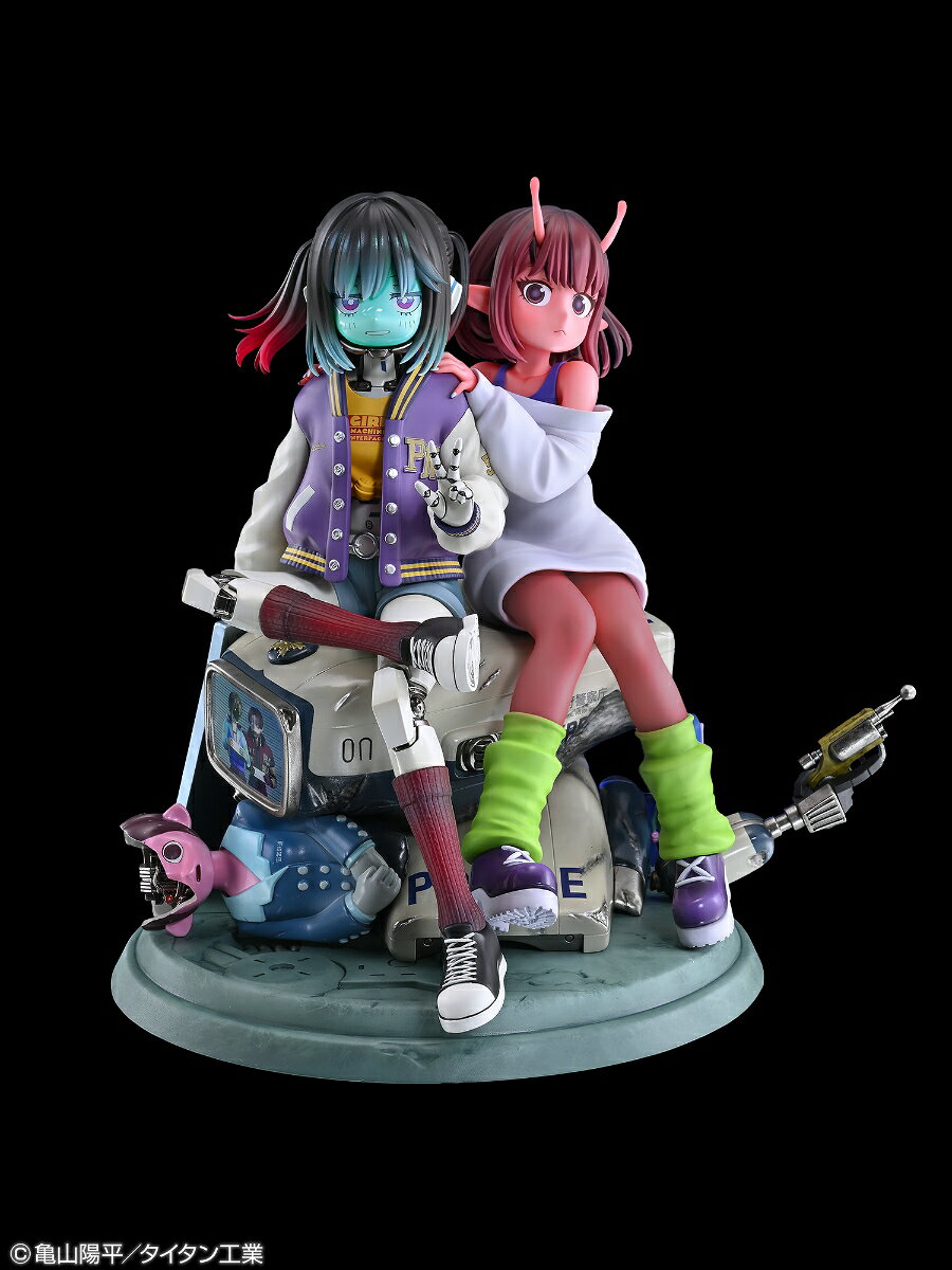 アニメ『銀河特急 ミルキー☆サブウェイ』 チハル＆マキナ (彩色済完成品フィギュア)