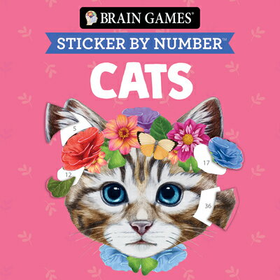 Brain Games - Sticker by Number Compact Edition: Cats 7x7 Inches Perfect Gift for Cat Lovers, Travel BGSBN COMPACT /E CATS 7X7 INCH （Brain Games - Sticker by Number Compact Edition） 