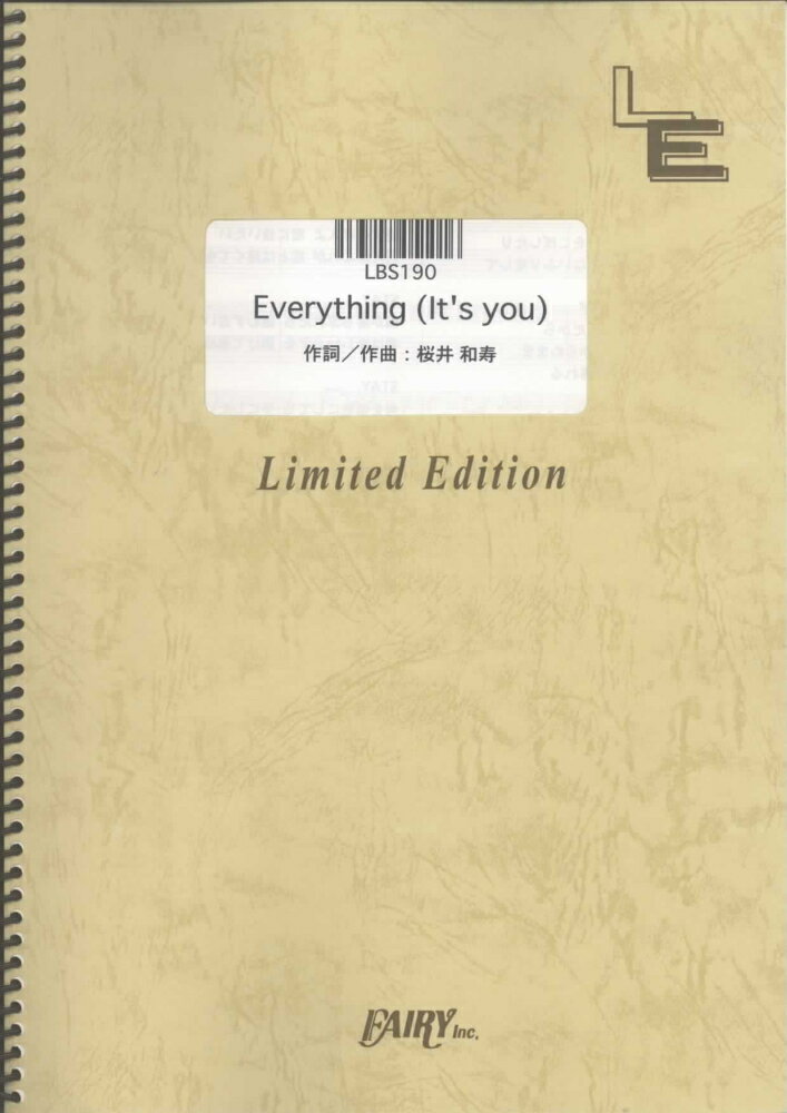 LBS190　Everything（It’s　you）／Mr．Children