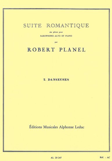 【輸入楽譜】プラネル, Robert: 「ロマンティックな組曲」より 踊り子たち (E-flat管用)