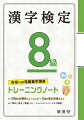 ２４回の分野別トレーニング＋３回の実力完成テスト。「読み」「書き」「熟語」など、ジャンルごとにしっかり練習。