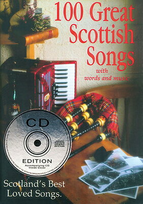 A compact treasure trove of Scotland's best-loved songs, complete with melody lines, lyrics, and chord symbols. Historical illustrations complement the music. The companion CD includes the first verse and chorus of 90 songs performed by keyboards, accordion, guitar, bouzouki, highland pipes, fiddle and vocals. Walton Mfg. and UK product #WM1015CD.