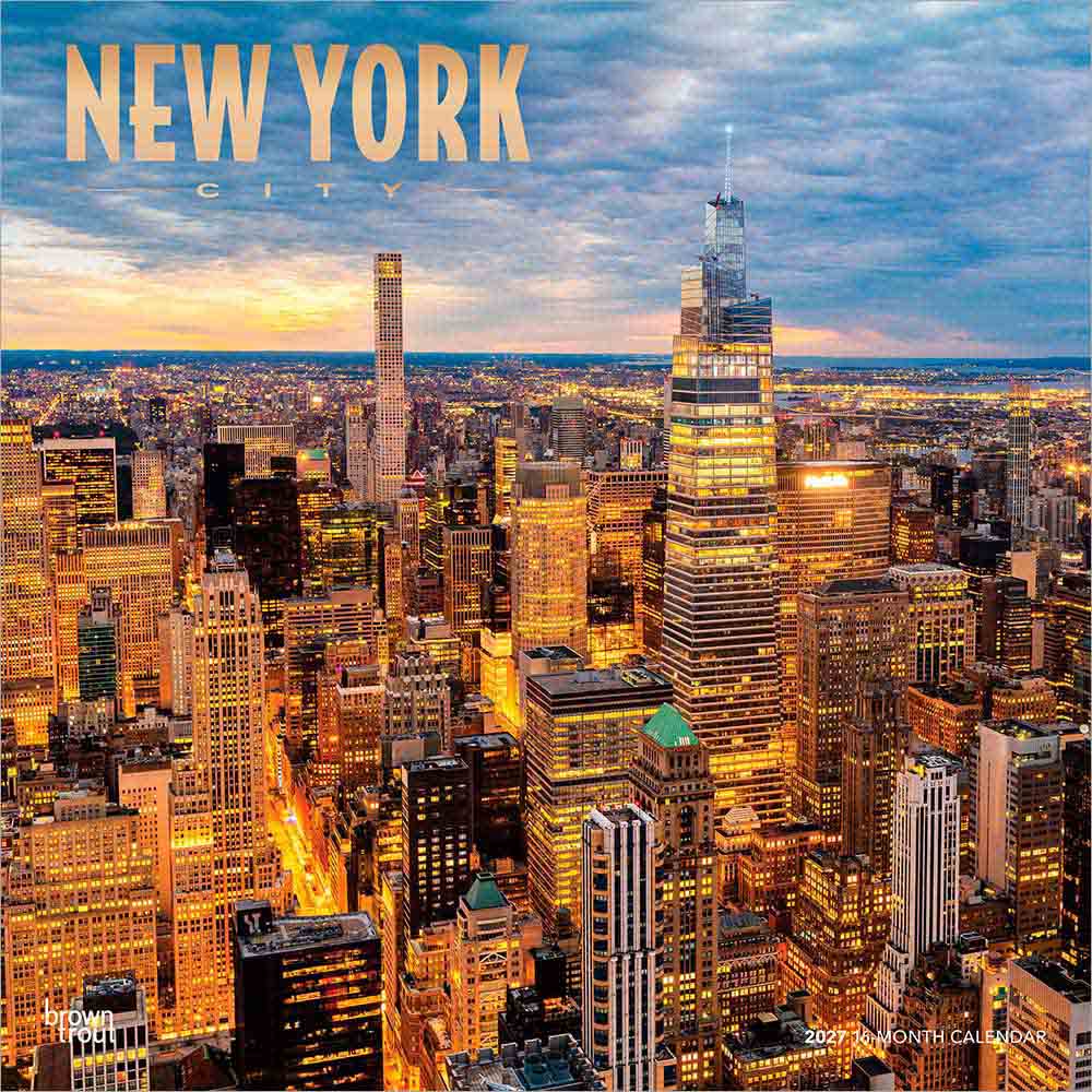 ニューヨーク・シティをテーマにした、2027年版の輸入壁掛けカレンダーです。
摩天楼、街並み、名所など、NYCらしい都市風景を毎月楽しめます。ニューヨーク好き、旅行好き、都会的な写真をインテリアとして飾りたい方にもおすすめです。
開いたサイズは61×30.5cm。予定を書き込みやすい月別レイアウトで、実用性と鑑賞性を兼ね備えています。海外仕様のため日本の祝日名は掲載されていません。