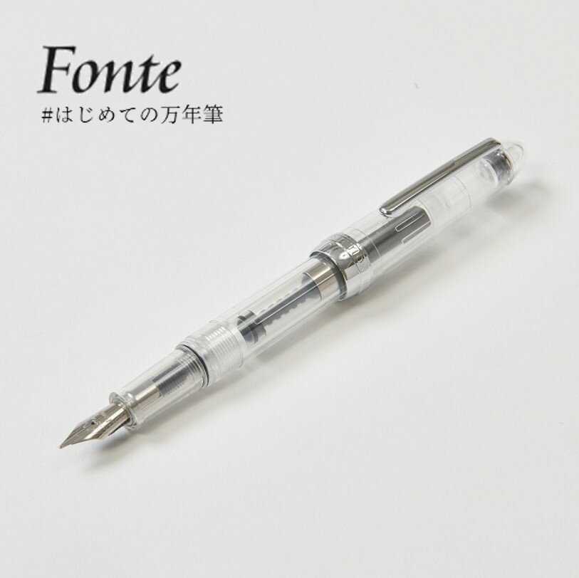 Fonte 万年筆 シルバースケルトン