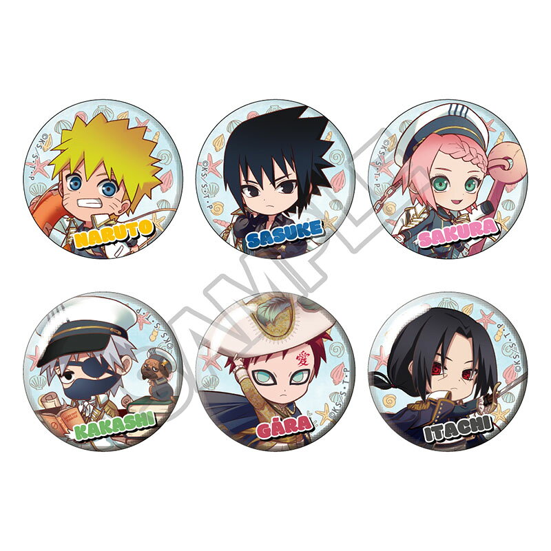 NARUTO -ナルトー 疾風伝 petitry マリンルック 缶バッジ(BOX)